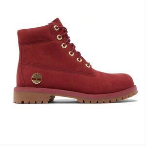 Timberland Red Leather Ankle Boots - Mens/Boys 4